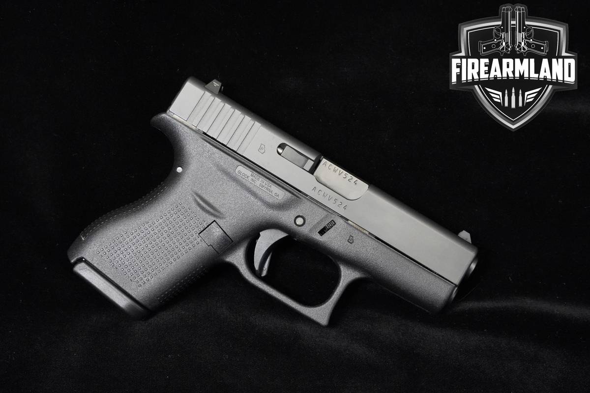 Glock 42 Slimline 380 ACP 3.25" Tenifer Glock G42 +2 MAGS
