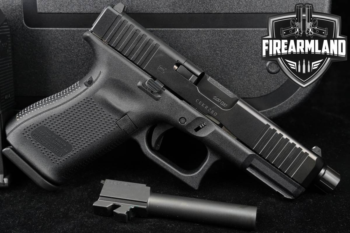 Glock 19 Gen5 MOS 9mm 4.02 G19 Gen 5 +OG BARREL, 3 MAGS & ORIG CASE