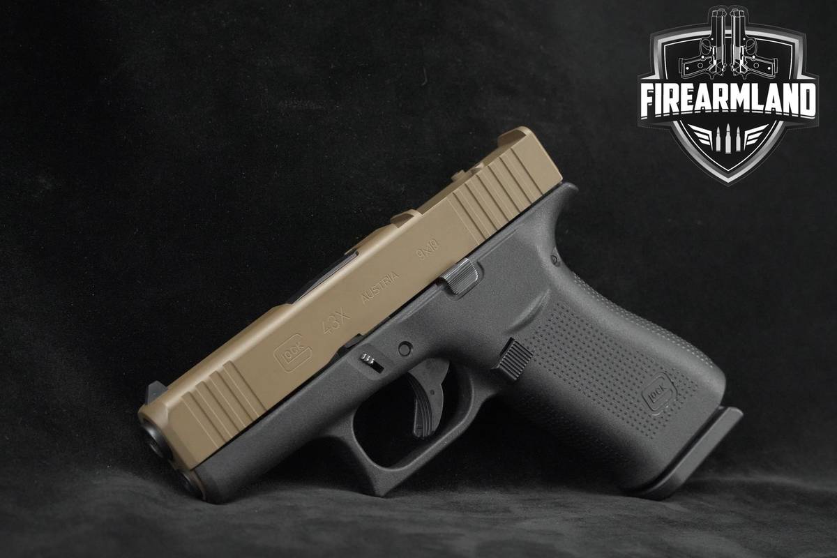 Glock 43X MOS 9mm 3.4" Two-Tone Glock G43X G-43-X MOS +3 MAGS & ORIG BOX