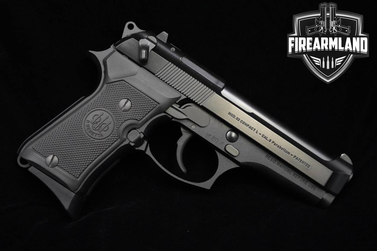 LIKE-NEW Beretta 92 Compact L 9mm Black Bruniton Beretta 92FS +2 MAGS