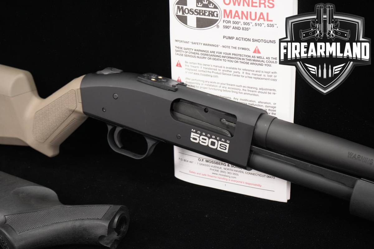 Mossberg 590S 12-Gauge 18.5" Black & FDE 590-S