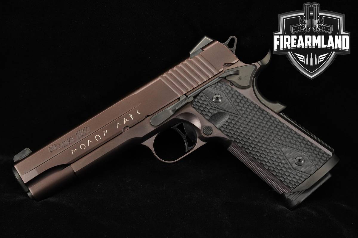 LIMITED Sig Sauer 1911 Spartan 45 ACP 5" Oil Rubbed Bronze M1911 +ORIG CASE