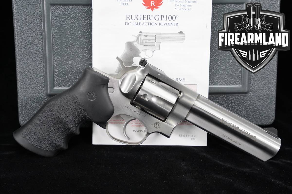 Ruger GP100 357 Magnum 5" Satin Stainless GP 100 +ORIG CASE