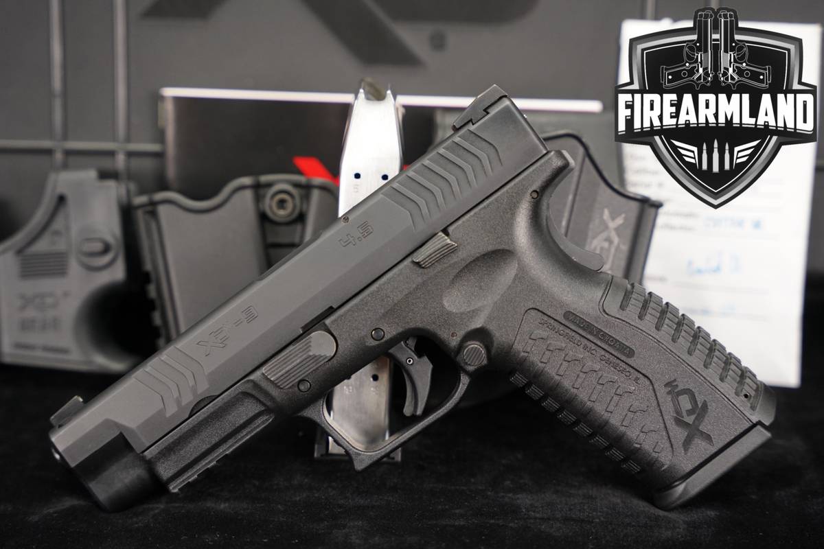 Springfield Armory XDm 4.5" 9mm XDM9 XD-m +2 MAGS, ORIG CASE & HOLSTER