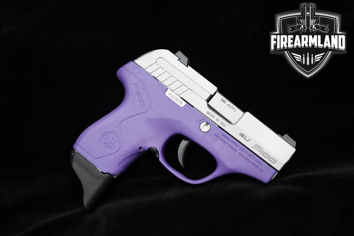 LIKE-NEW Beretta Pico 380 Inox Lavender Frame 380 ACP Two-Tone Beretta Pico