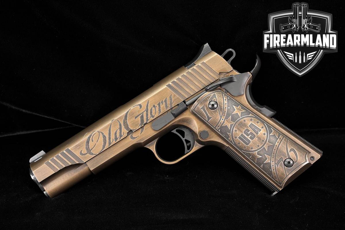Auto Ordnance 1911A1 Old Glory 45 ACP 1911 5" A1 Defense Pistol +ORIG CASE