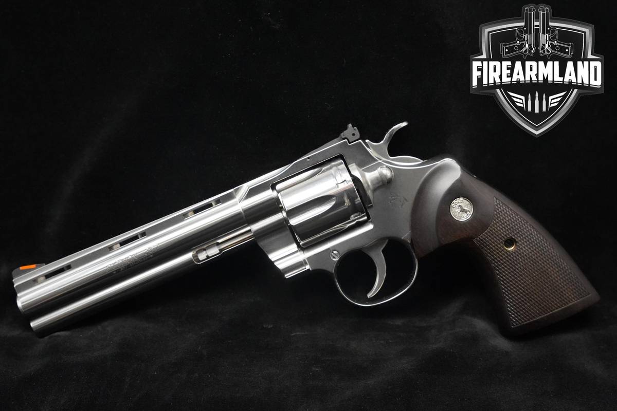 Colt Python Gen 2 357 Magnum 6" Polished Stainless Colt 2nd-Gen +ORIG CASE