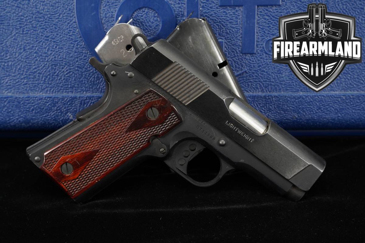 Colt New Agent Series 80 Lightweight 45 ACP 1911 +3 MAGS & ORIG CASE