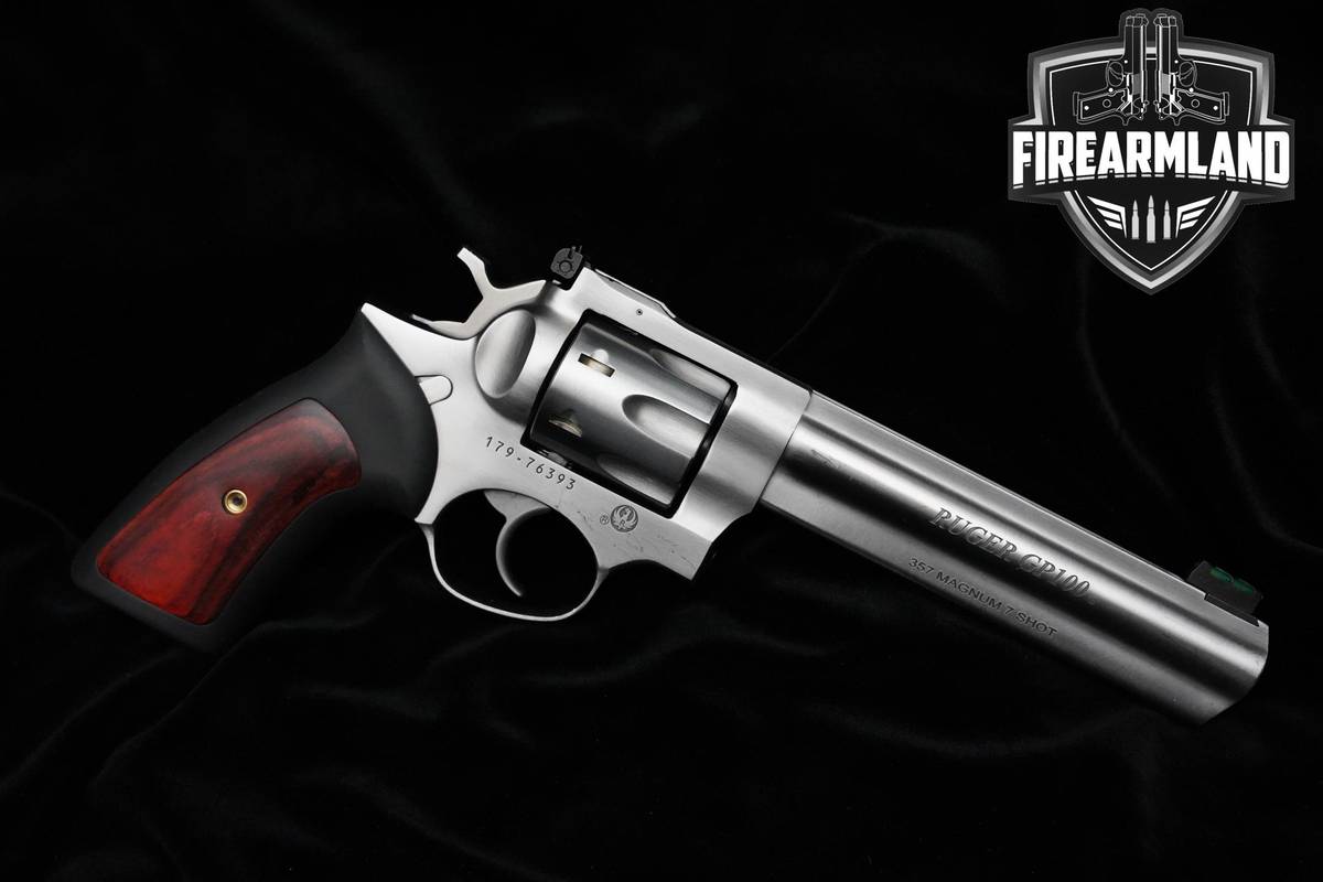 Ruger Model GP100 357 Magnum 6" Satin Stainless GP100 Ruger GP-100 DA/SA