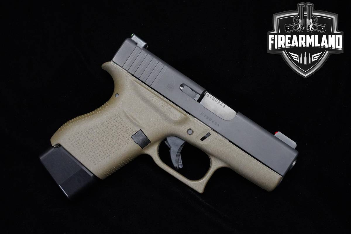 Glock 43 9mm 3.41" Glock G43 G-43 +3 MAGS, ORIG CASE & HOLSTER