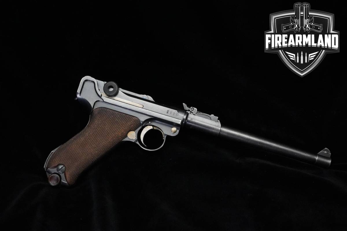 MATCHING #'s! 1917 DWM P-08 Luger Artillery 9mm 7.875" LP08 LP-08+2 MAGS