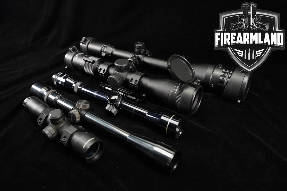 FIVE SCOPE LOT 5 Pack Tasco Weaver Monstrum Sniper Scopes