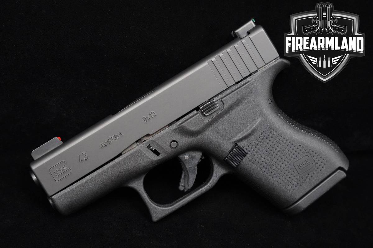 Glock 43 Slimline 9mm Glock G43 G-43 +4 MAGS