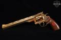 1988 Dan Wesson 44-V10 Second Amendment Commemorative .44 Mag. Gold color plating in Excellent Condition Image 2