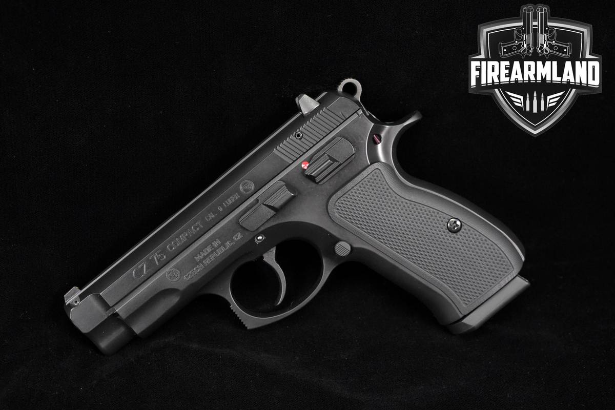 CZ 75 COMPACT 9mm 3.75" CZ75 75C Home Defense Pistol +2 MAGS & ORIG CASE