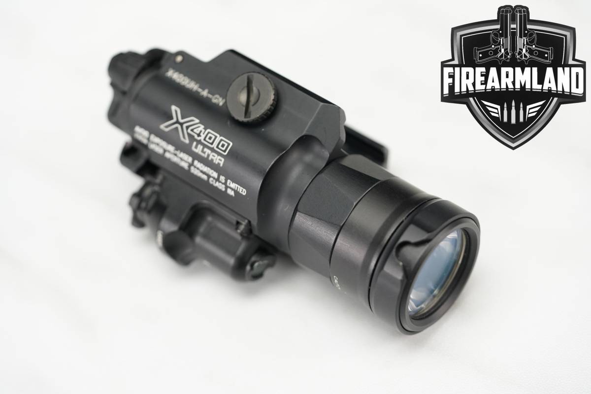 SureFire X400 Ultra 1,000 Lumens & 11,300 Candela Green Laser Weapon Light