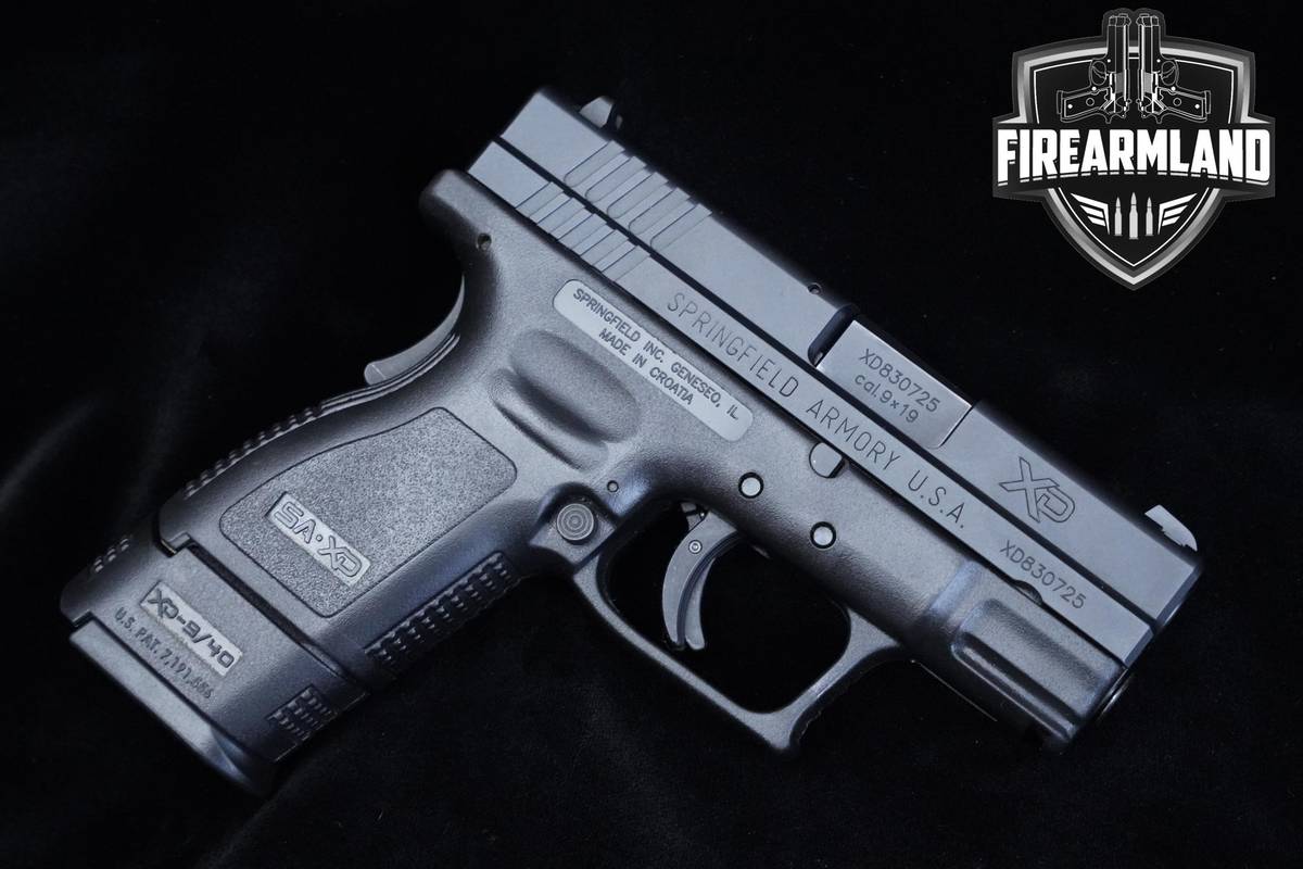 Springfield Armory XD-9 Sub-Compact 9mm 3" Springfield XD-9 XD9 +ORIG CASE