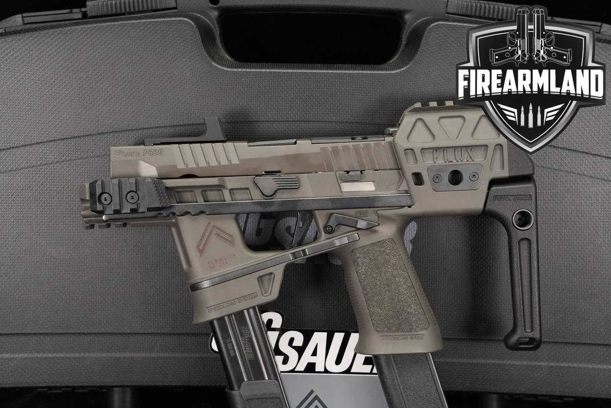 Sig Sauer P320 FLUX Legion 9mm 3.9" Gray P 320 COMP +2 MAGS & ORIG CASE