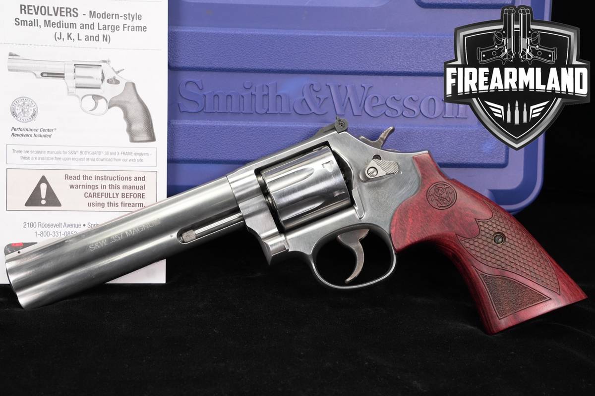 7-SHOT! Smith & Wesson S&W Model 686 Plus Deluxe 357 Magnum 6" +ORIG CASE