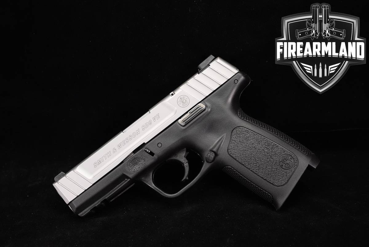 Smith & Wesson SD9 VE S&W 9mm 4" Two-Tone Stainless & Black SD9VE SD-9