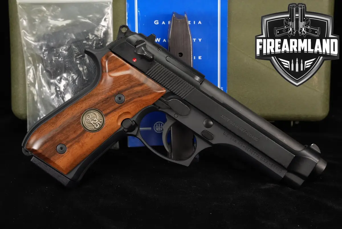 COMMEMORATIVE Beretta M9 25th Anniversary 9mm+2 MAGS, ORIG CASE, OG GRIPS