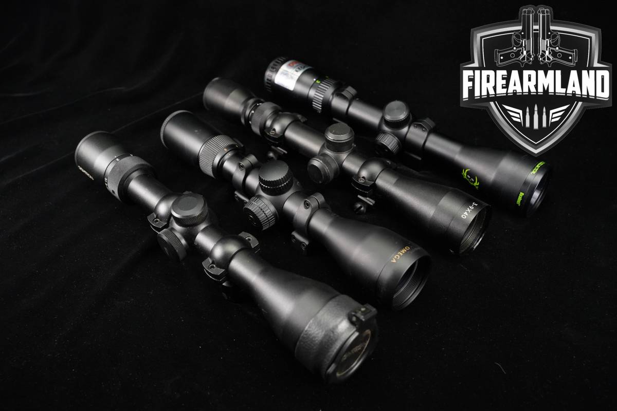 FOUR SCOPE LOT 4 Pack Bushnell Nikon Sightron Riflescope Scopes