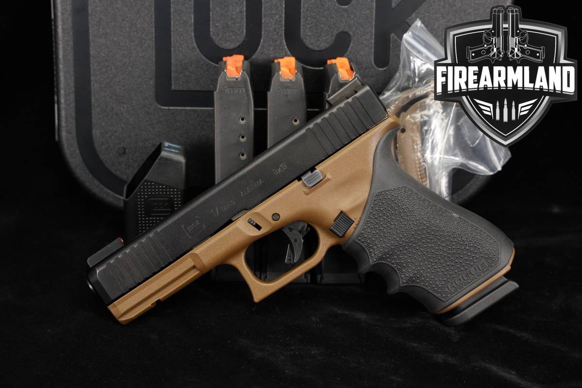 Glock 17 Gen5 G17 Gen 5 9mm 4.49 Two-Tone FDE +4 MAGS & ORIG CASE