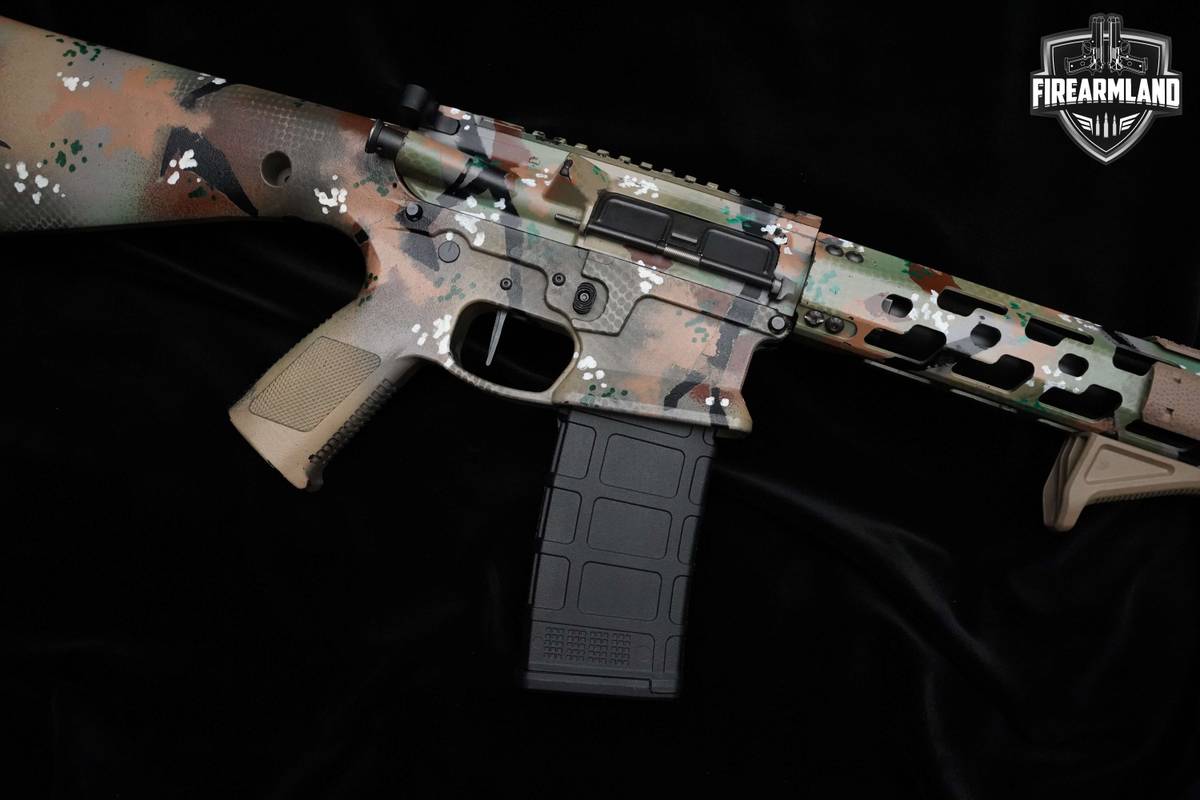 KE Arms KP15 5.56 NATO 30+1 AR-15 Woodland Cerakote