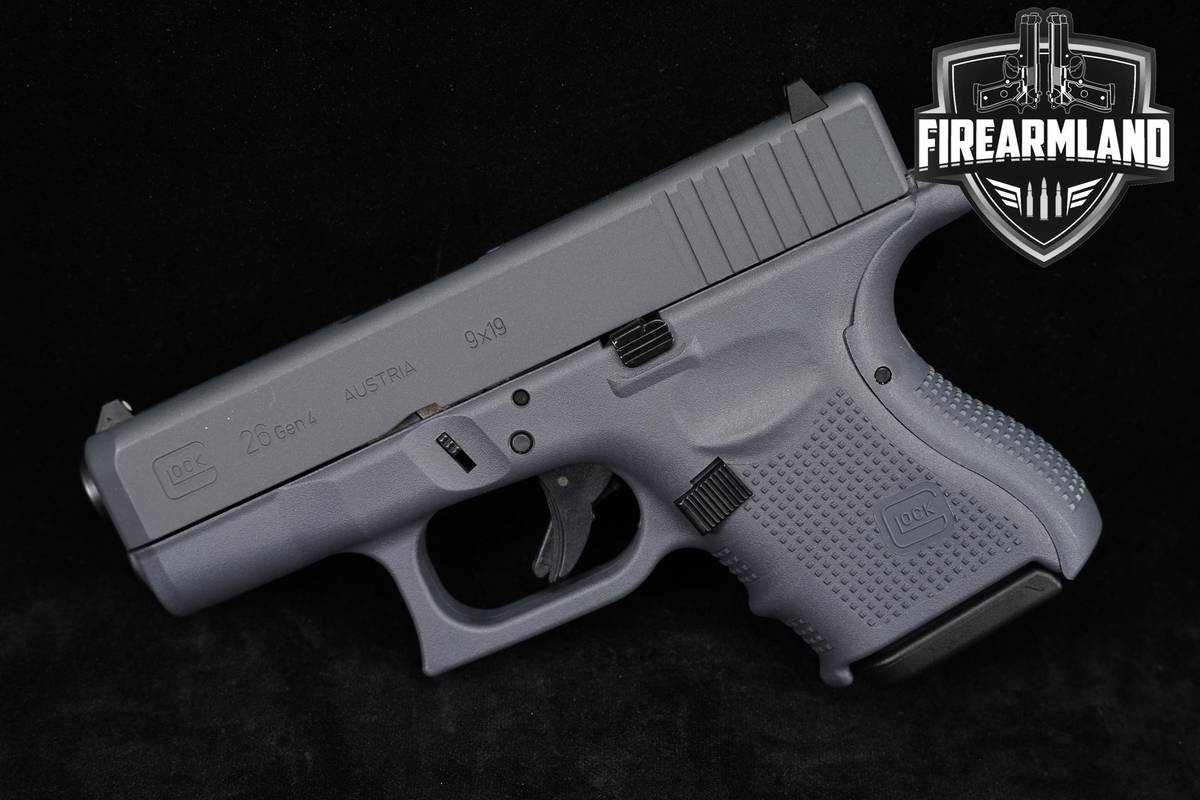 Glock 26 Gen4 9mm Grey G26 Gen-4 +3 MAGS & ORIG CASE