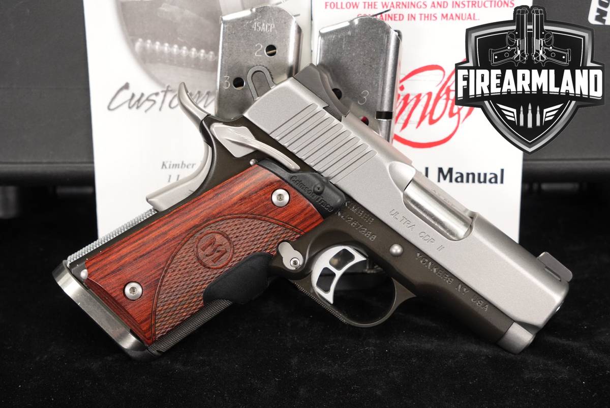 Kimber Ultra CDP II Custom Shop 45 ACP 1911 +3 MAGS, ORIG BOX, CT LASERGRIP