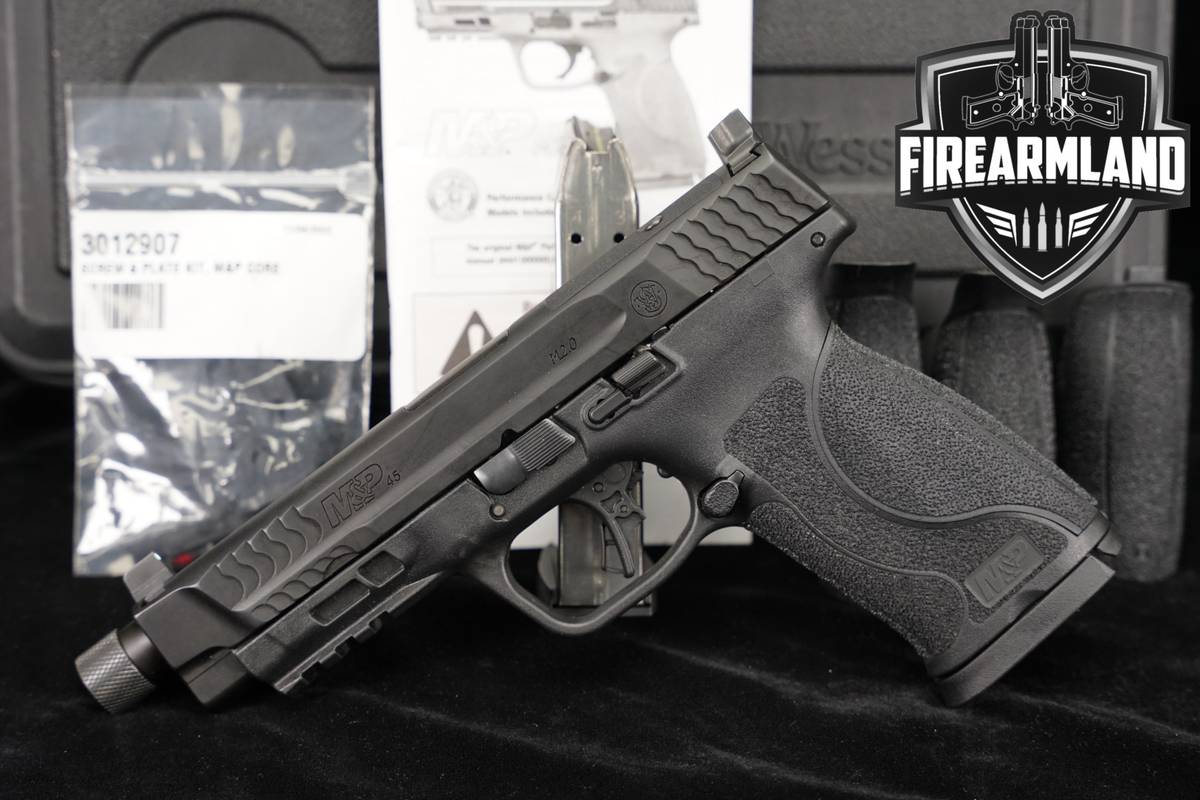 Smith & Wesson M&P45 M2.0, Optics-Ready NTS THREADED S&W M&P 45 ACP +2 MAGS