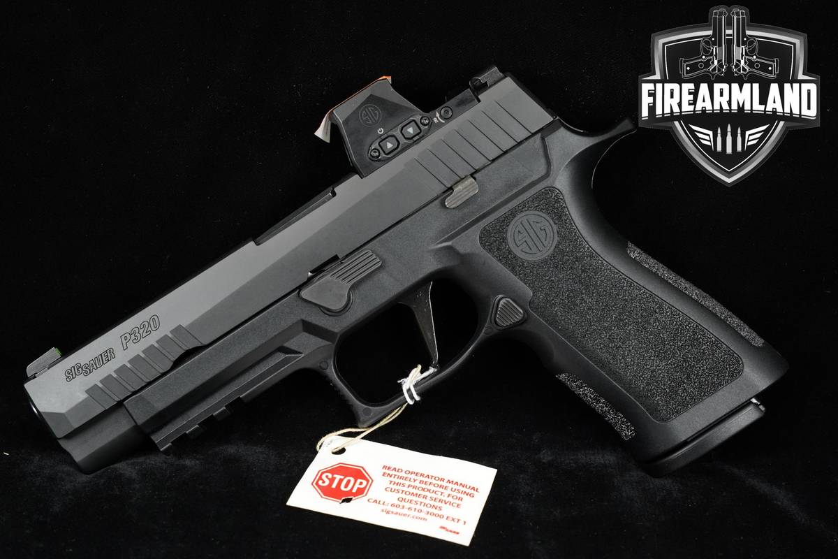 LIKE-NEW Sig Sauer P320 XSeries FULL 9mm 4.7" +3 MAGS, ORIG CASE & ROMEO-X
