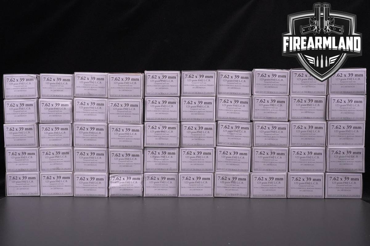7.62x39 Ammo 7.62x39 Ammunition 1000 ROUNDS