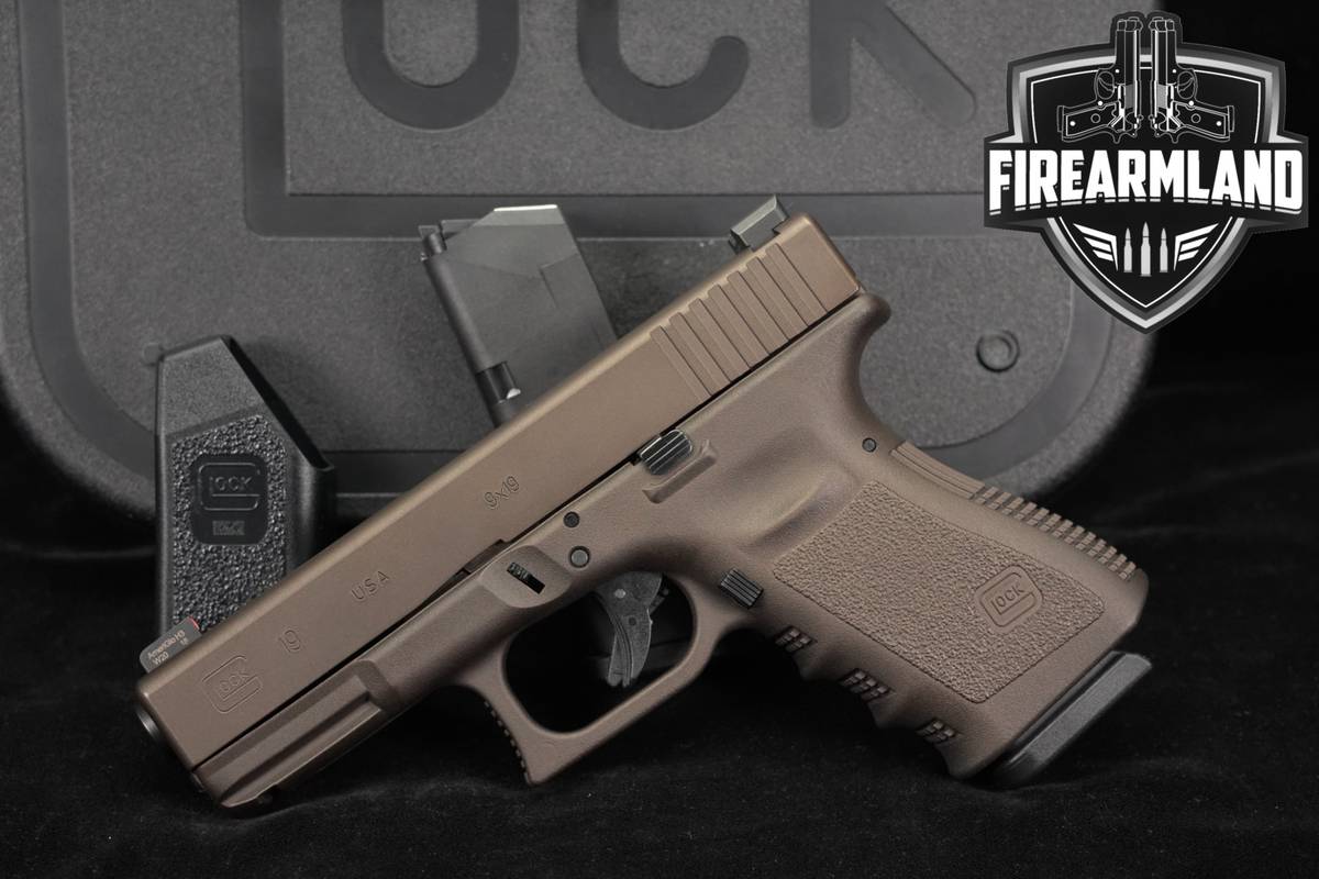 Glock 19 Gen3 G19 Gen 3 9mm 4.02 Burnt Bronze +2 MAGS & ORIG CASE