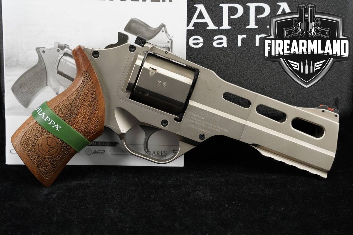 Chiappa Firearms Rhino 50DS 357 Magnum 5" Silver +ORIG CASE