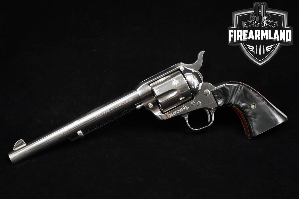 1994 Colt Single Action Army 3rd Gen 44-40 Win 7.5" Nickel Colt SAA +OG-BOX