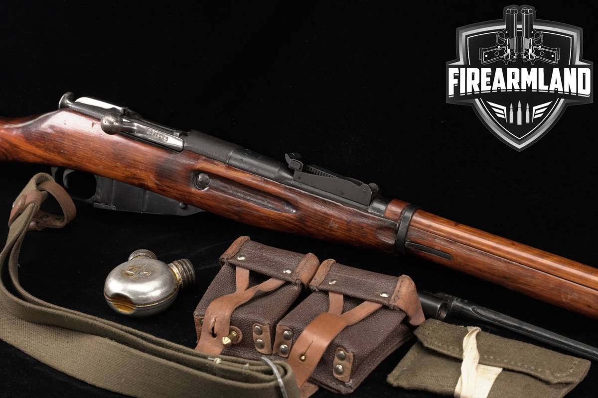WWII 1941 Izhevsk Arsenal Mosin-Nagant Model 1891/30 7.62x54R +BAYONET