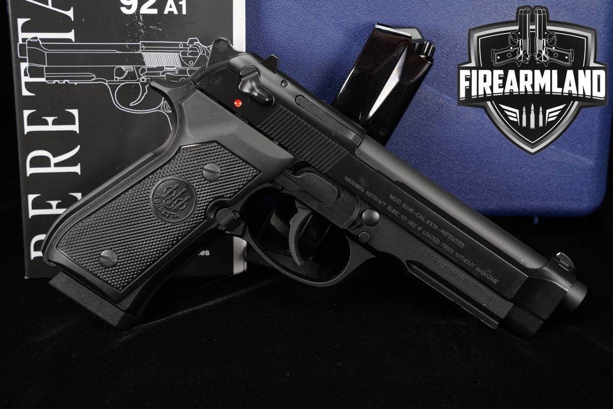 P Beretta 92A1 9mm 4.9" 92 A1 +2 MAGS & ORIG BOX