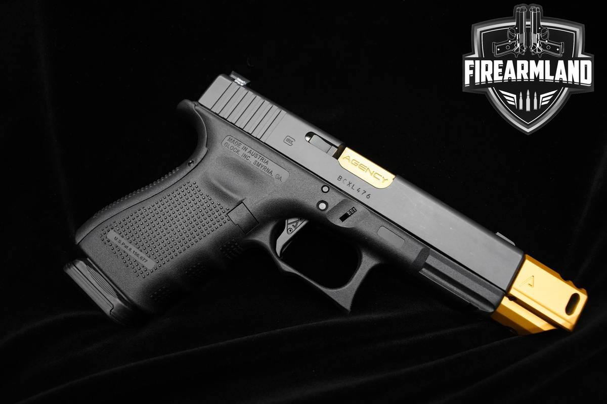 Upgraded Agency Arms Glock 19 Gen 4 9mm Glock G-19 G19 9mm Compensator 