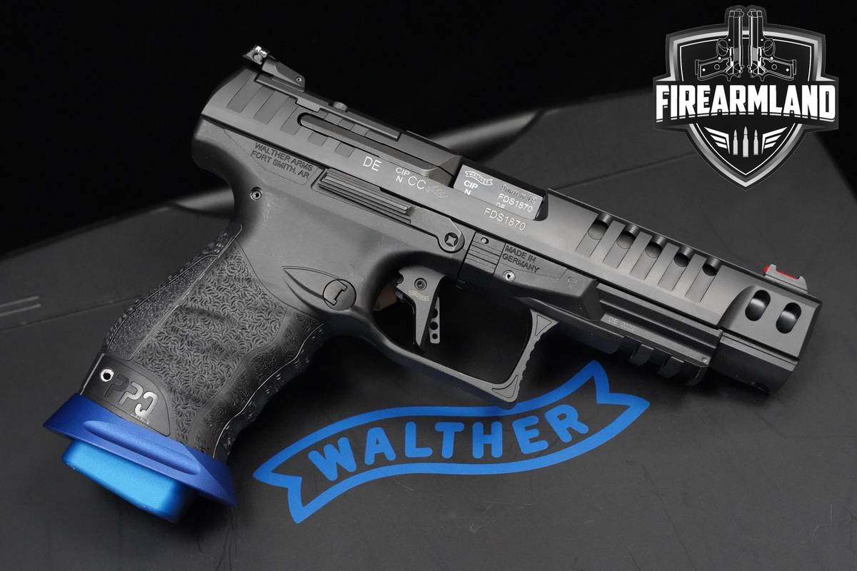 Walther Q5 Match M2 9mm 5" Walther Q-5 M-2 +4 MAGS & ORIG CASE