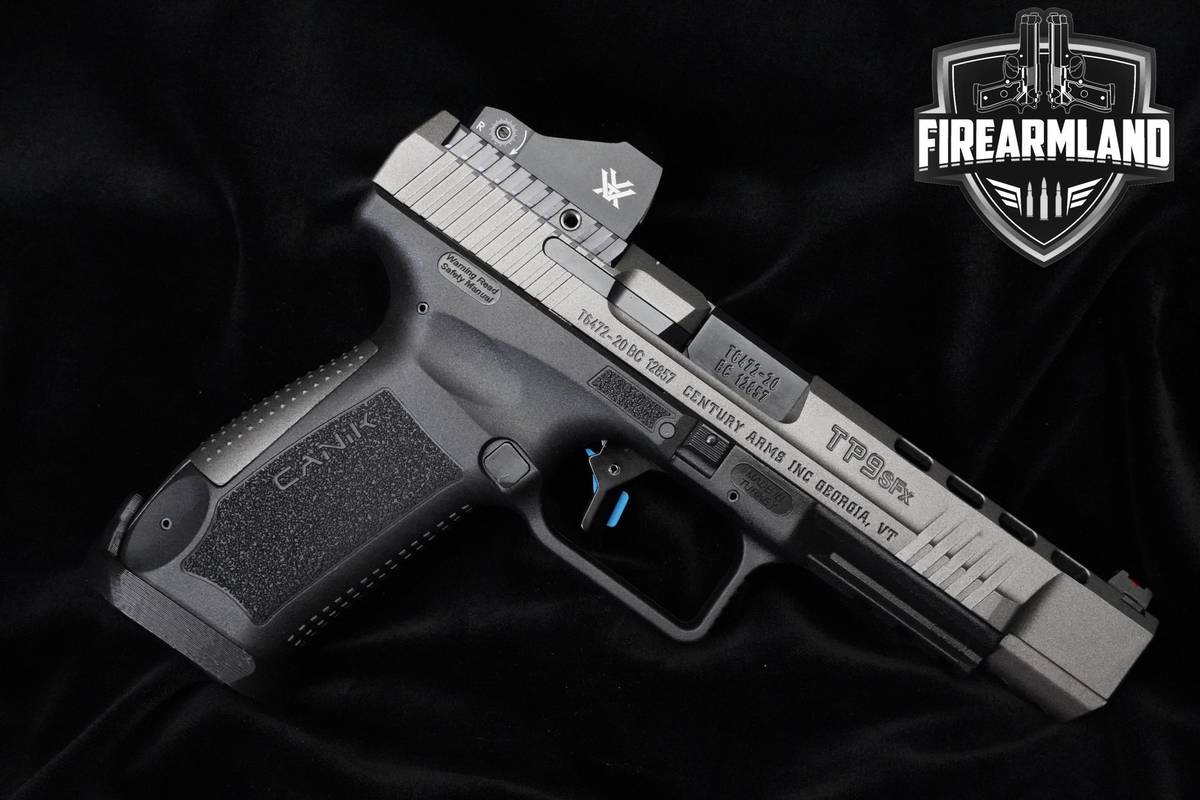 Canik TP9SFx 9mm 5.2" Tungsten Pistol Match TP9-SFx +ORIG CASE AND OPTIC