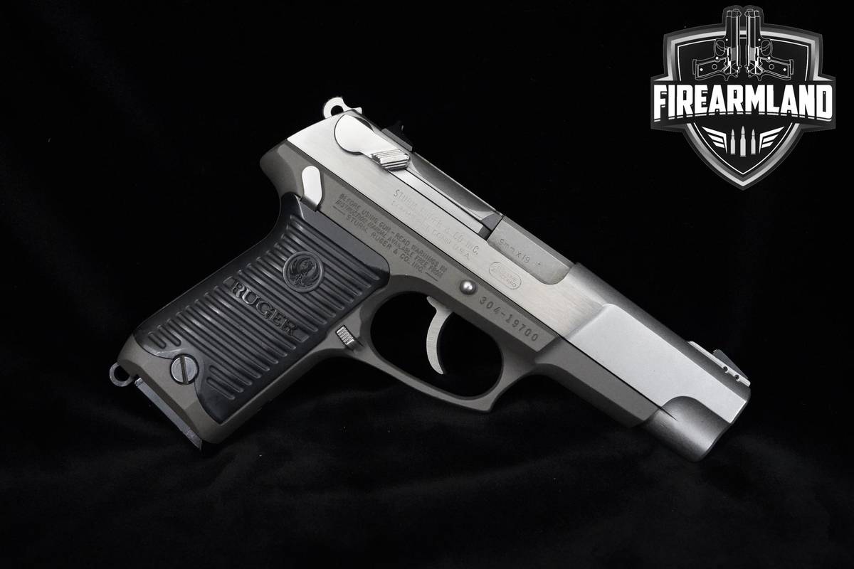 1992 Ruger P89 9mm 4.5" Stainless Steel Ruger P-89 +2 MAGS