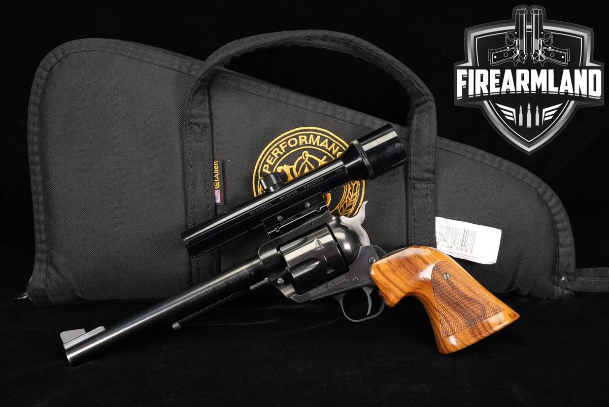 1970s Ruger New Model Blackhawk 45 Colt 7.5" Stainless +BUSHNELL SCOPE