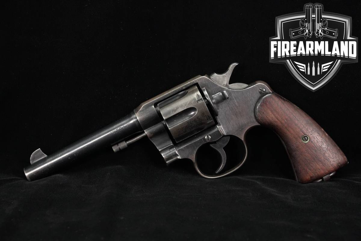 1918 WWI Colt Model 1917 U.S Army Issue 45Colt 5.5" Blued DA/SA