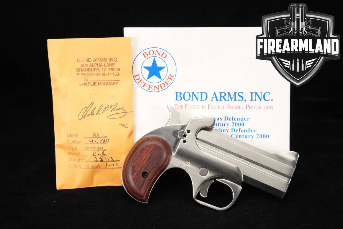 Bond Arms Century 2000 45 LC/410 3.5" Brushed Stainless DERRINGER +ORIG BOX