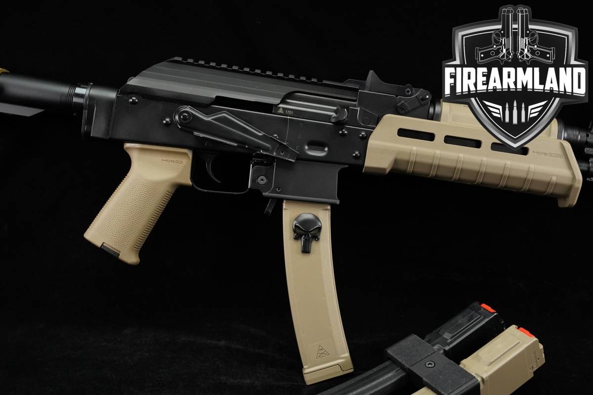 Soviet Arms SA-V 9mm 9.5 FDE AK-Pistol +3 MAGS