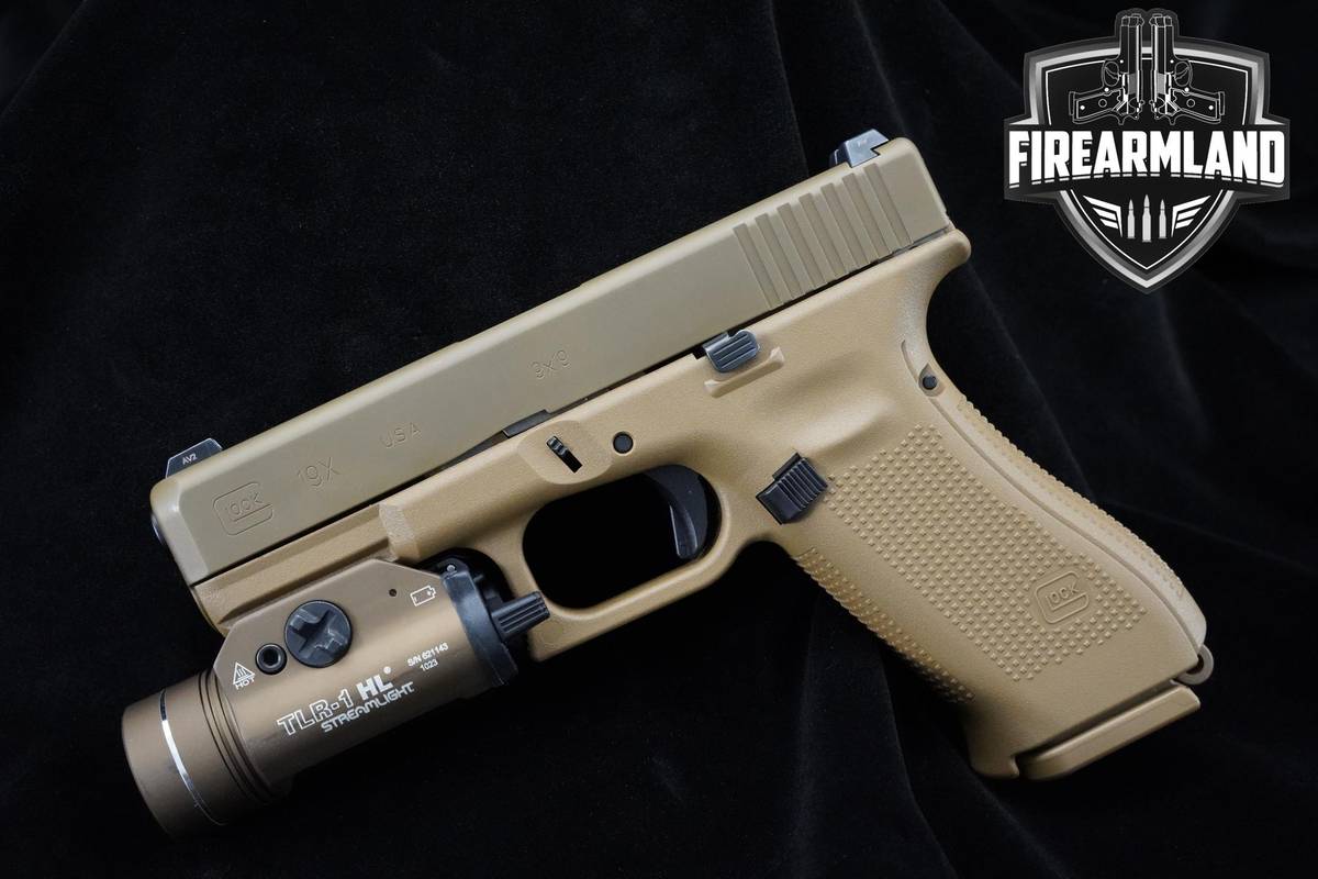 Glock 19X WITH TLR-1 9mm Coyote nPVD Glock-19X G19X G19 Crossover ORIG CASE