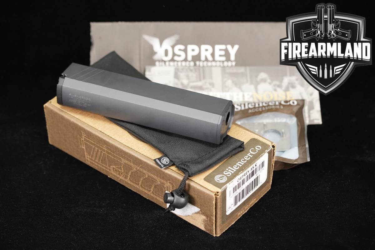 SilencerCo Osprey 45K .45 ACP Suppressor +ORIG BOX