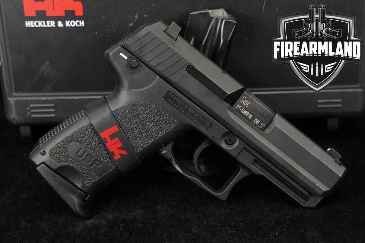 Heckler & Koch USP Compact V1 9mm H&K 3.58" +2 MAGS & ORIG CASE