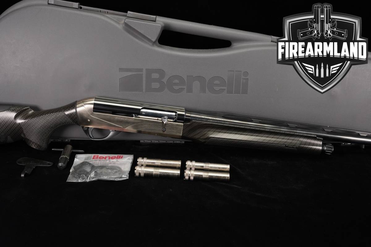 Benelli SuperSport 12-Gauge 30 Brushed Nickel & Carbon Fiber +ORIG CASE